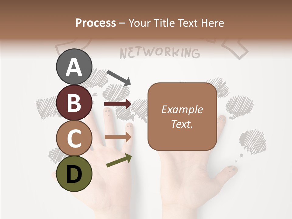 Gray Chat Finger PowerPoint Template