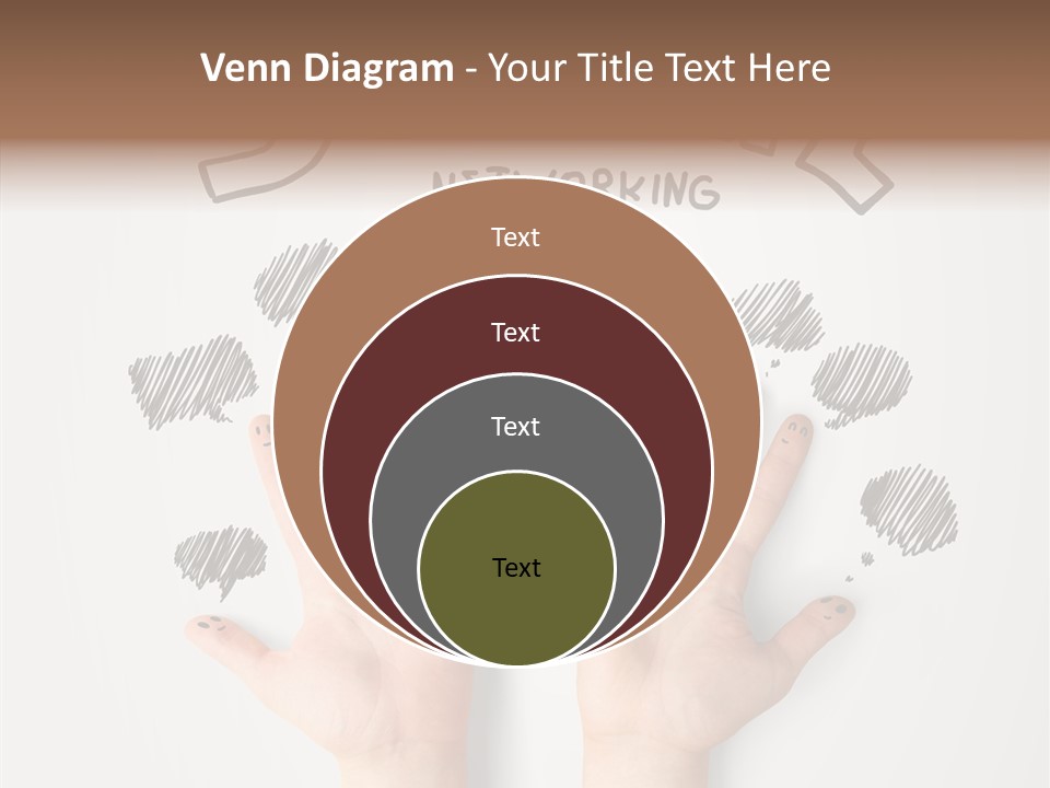 Gray Chat Finger PowerPoint Template