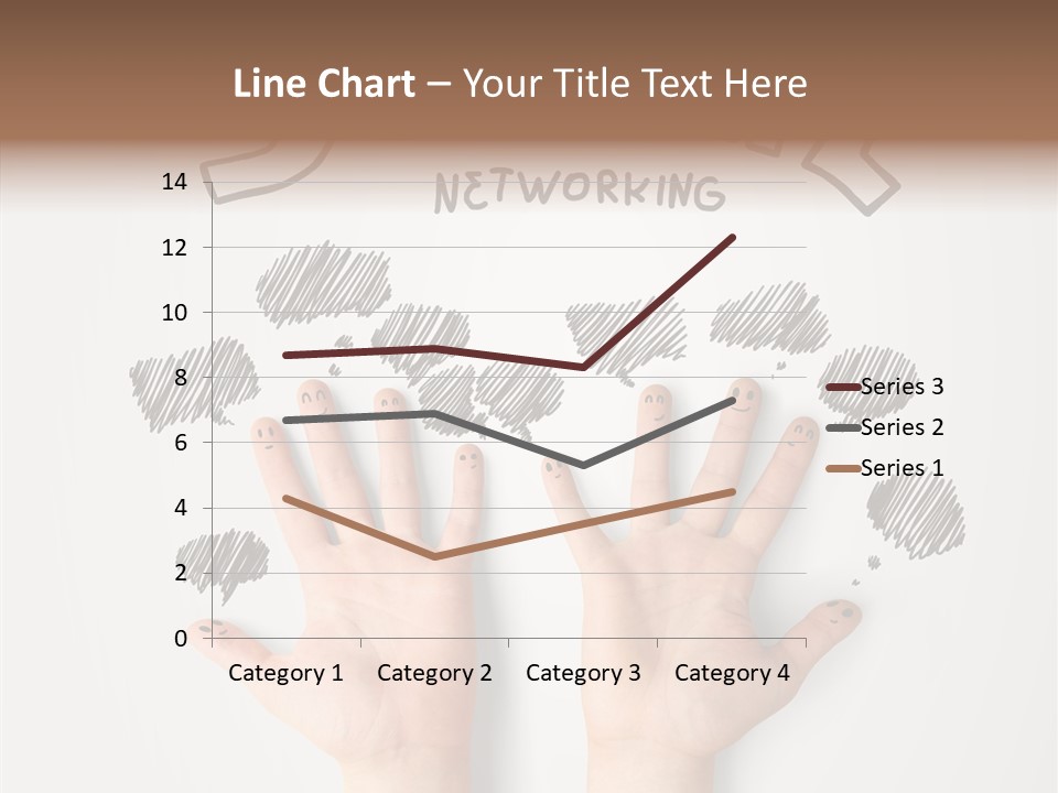 Gray Chat Finger PowerPoint Template