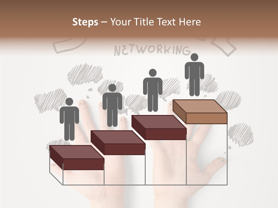 Gray Chat Finger PowerPoint Template