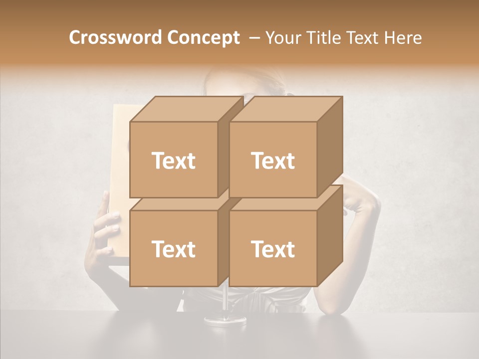 Caucasian Home Shopping Style PowerPoint Template
