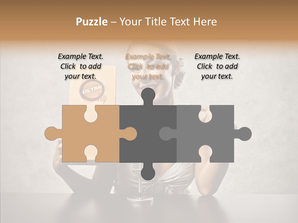 Caucasian Home Shopping Style PowerPoint Template