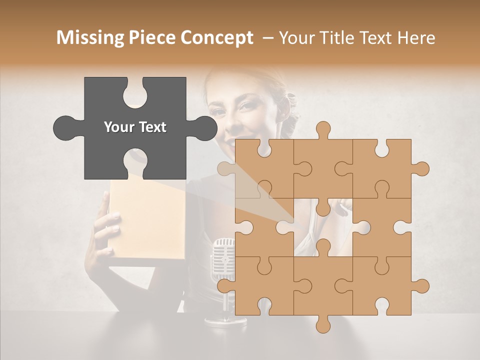 Caucasian Home Shopping Style PowerPoint Template