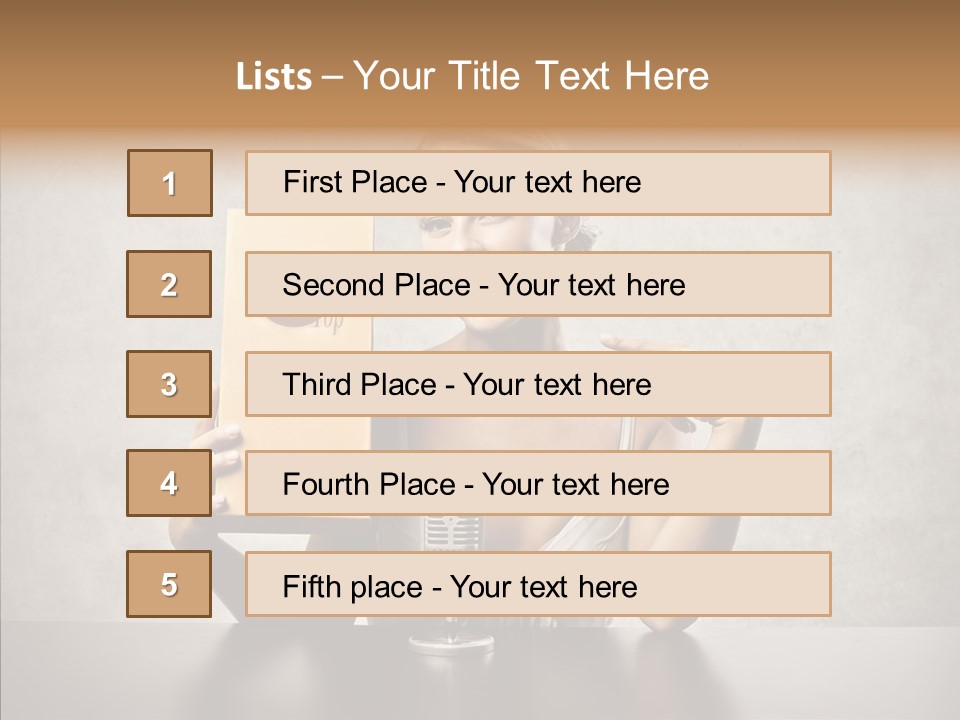 Caucasian Home Shopping Style PowerPoint Template