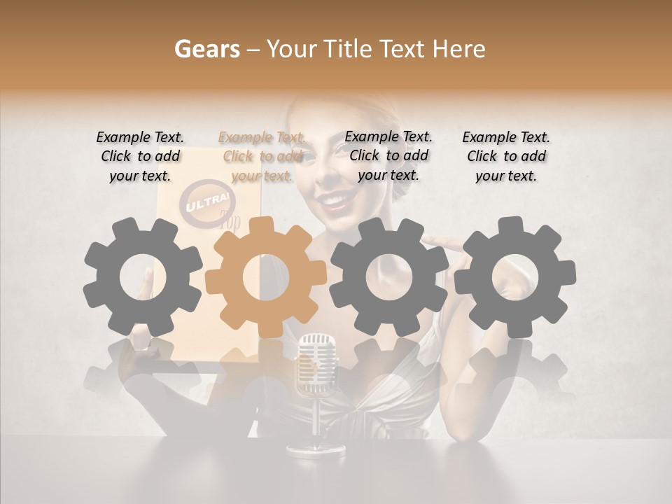 Caucasian Home Shopping Style PowerPoint Template