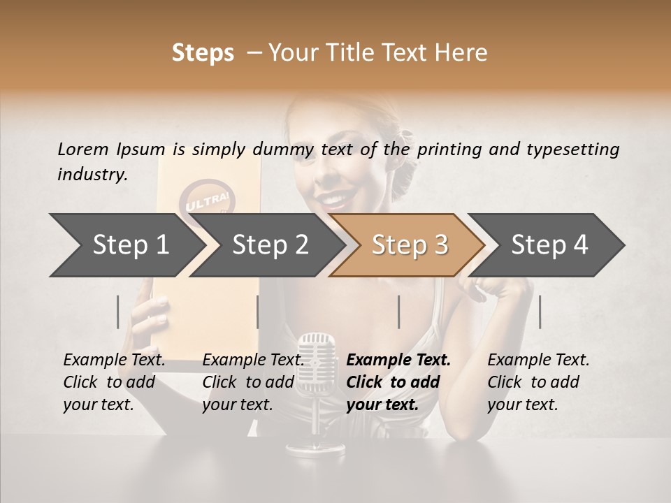 Caucasian Home Shopping Style PowerPoint Template