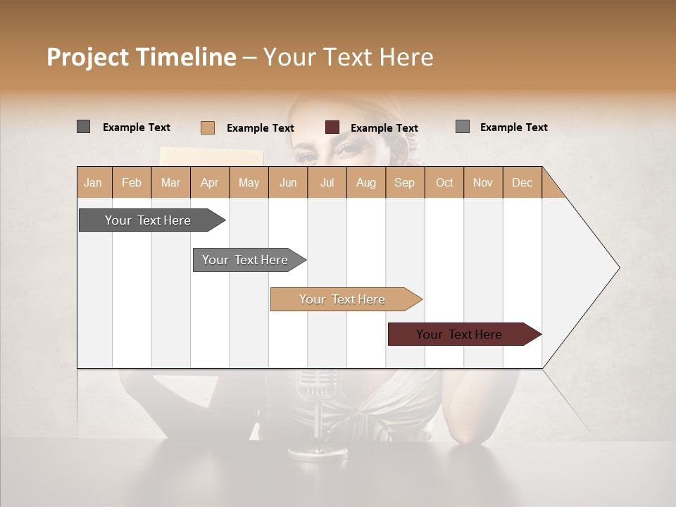 Caucasian Home Shopping Style PowerPoint Template