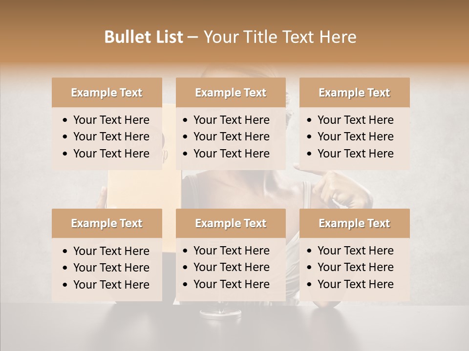 Caucasian Home Shopping Style PowerPoint Template