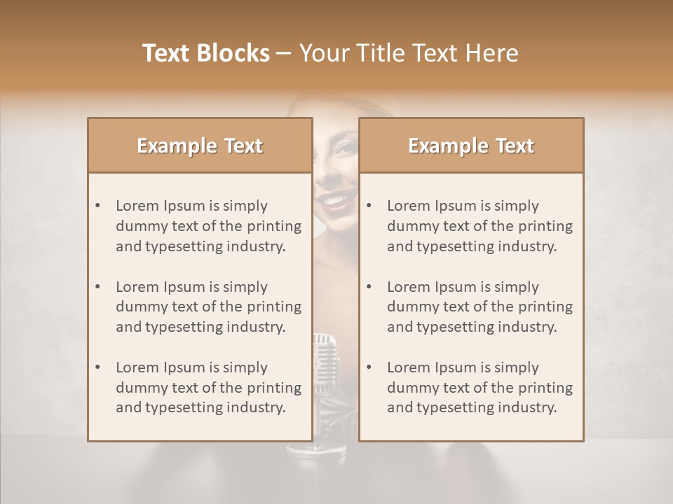 Caucasian Home Shopping Style PowerPoint Template