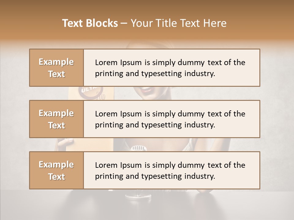 Caucasian Home Shopping Style PowerPoint Template
