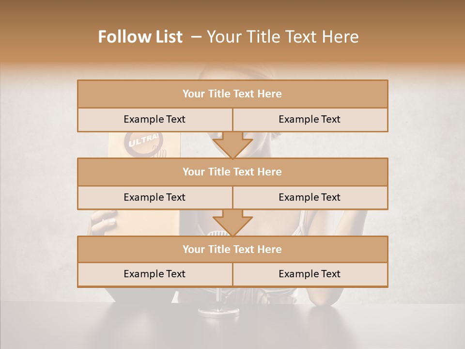 Caucasian Home Shopping Style PowerPoint Template
