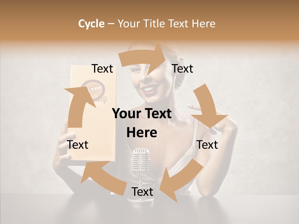 Caucasian Home Shopping Style PowerPoint Template