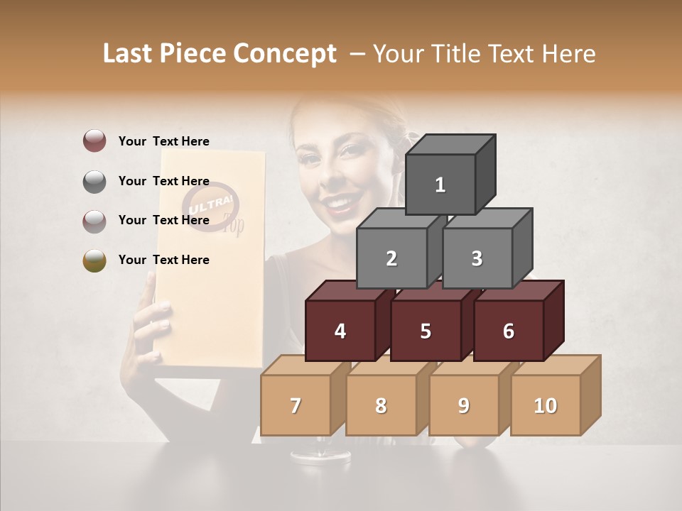 Caucasian Home Shopping Style PowerPoint Template