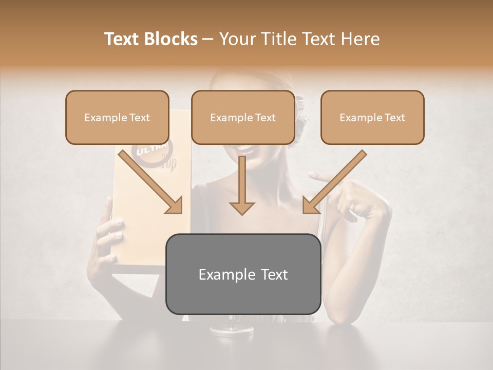 Caucasian Home Shopping Style PowerPoint Template