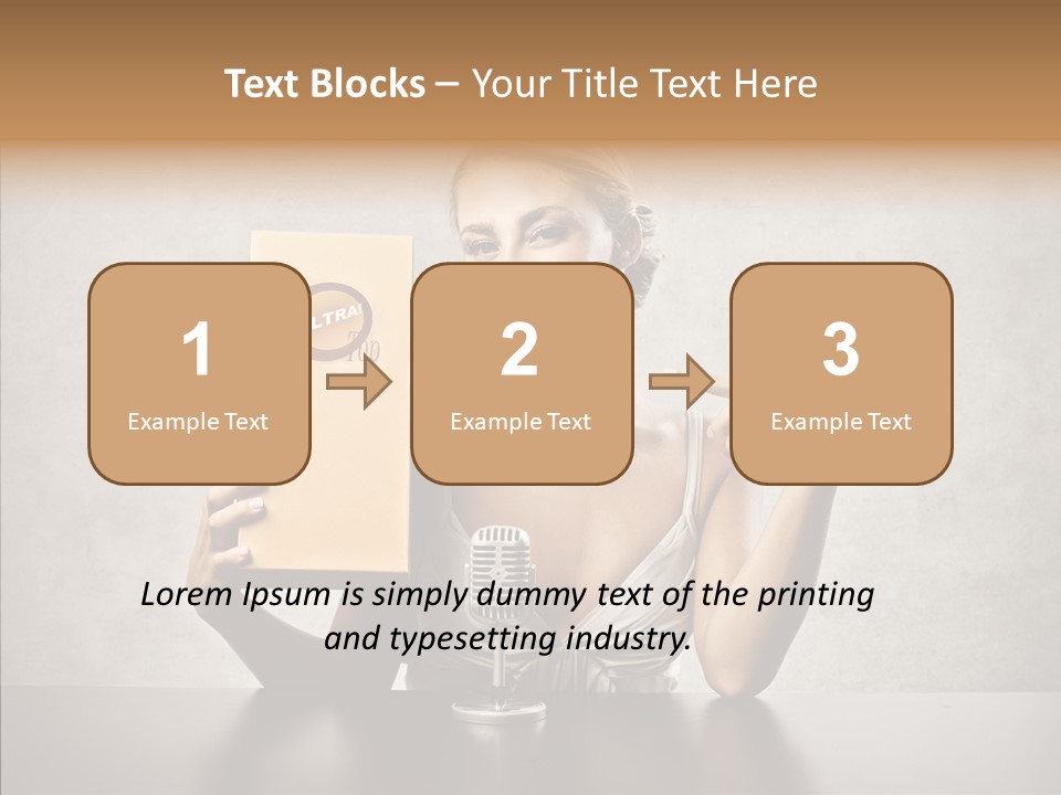 Caucasian Home Shopping Style PowerPoint Template