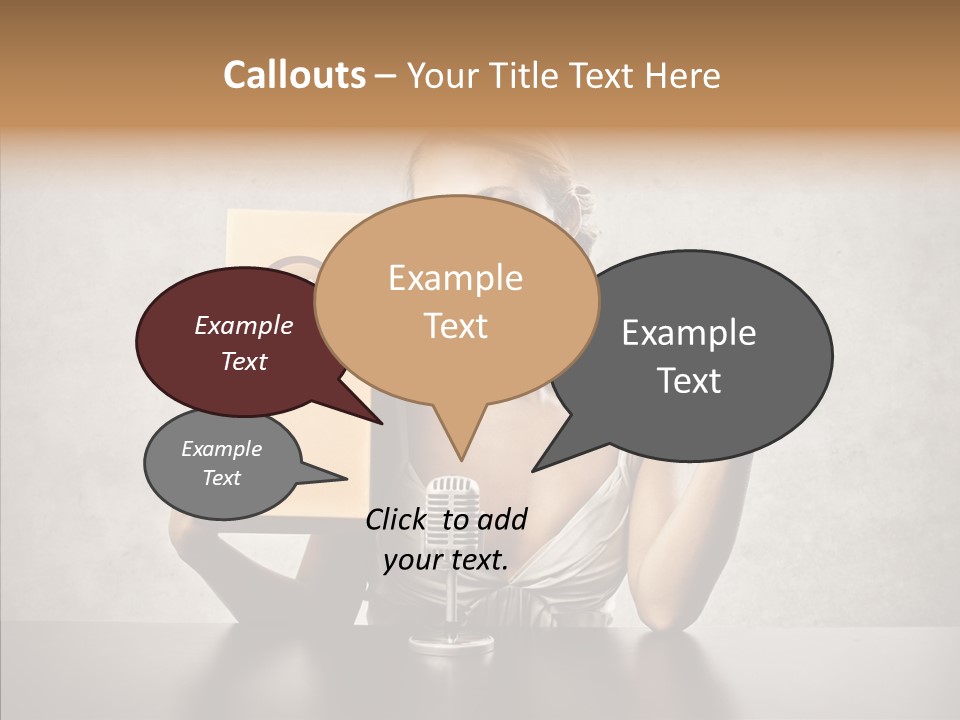 Caucasian Home Shopping Style PowerPoint Template