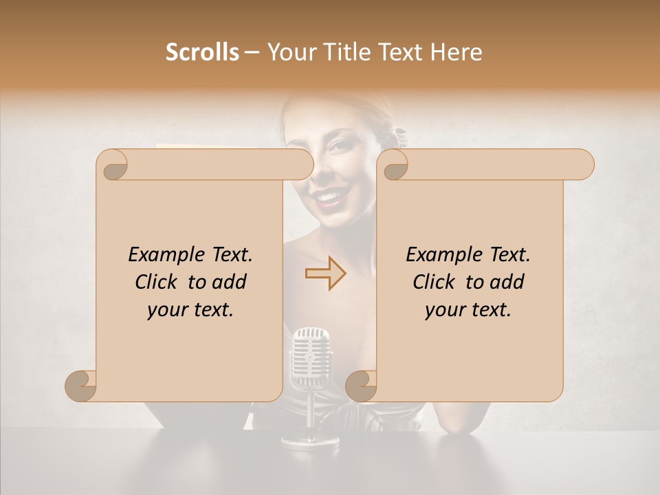 Caucasian Home Shopping Style PowerPoint Template