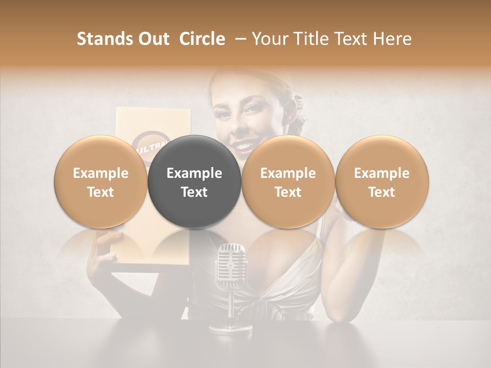 Caucasian Home Shopping Style PowerPoint Template