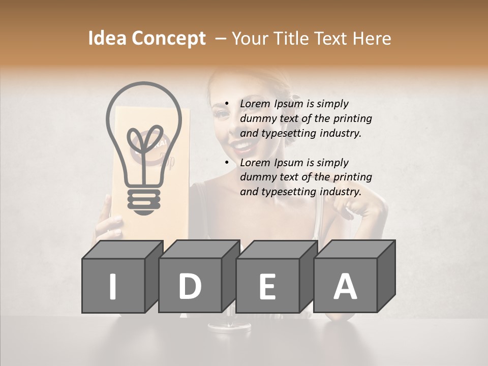 Caucasian Home Shopping Style PowerPoint Template