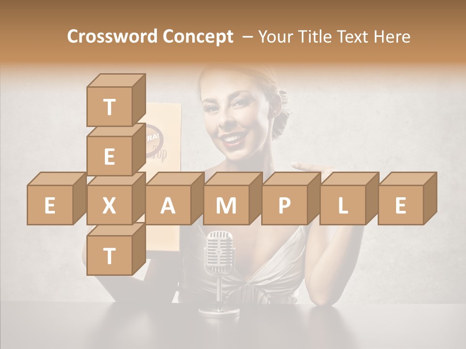 Caucasian Home Shopping Style PowerPoint Template