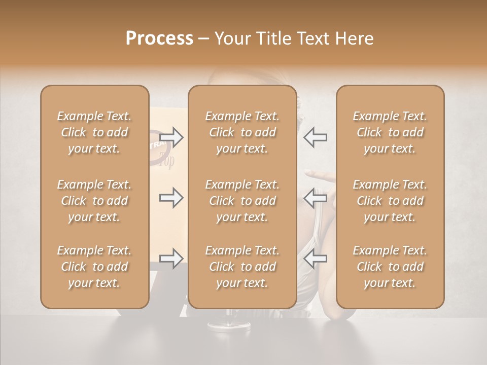 Caucasian Home Shopping Style PowerPoint Template