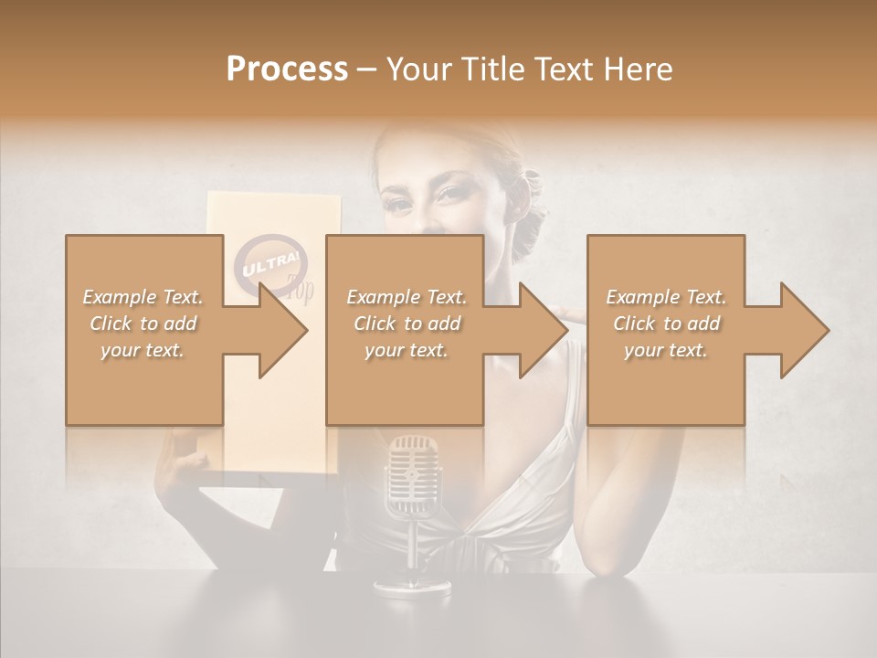 Caucasian Home Shopping Style PowerPoint Template