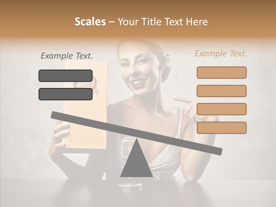 Caucasian Home Shopping Style PowerPoint Template