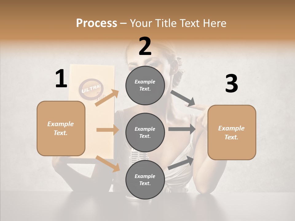 Caucasian Home Shopping Style PowerPoint Template
