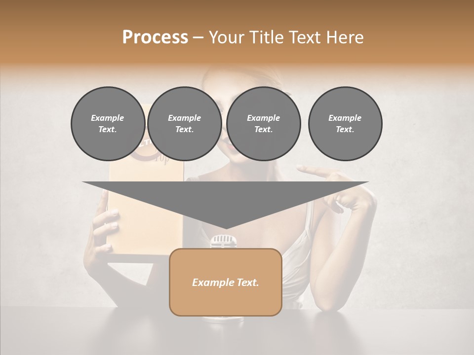 Caucasian Home Shopping Style PowerPoint Template