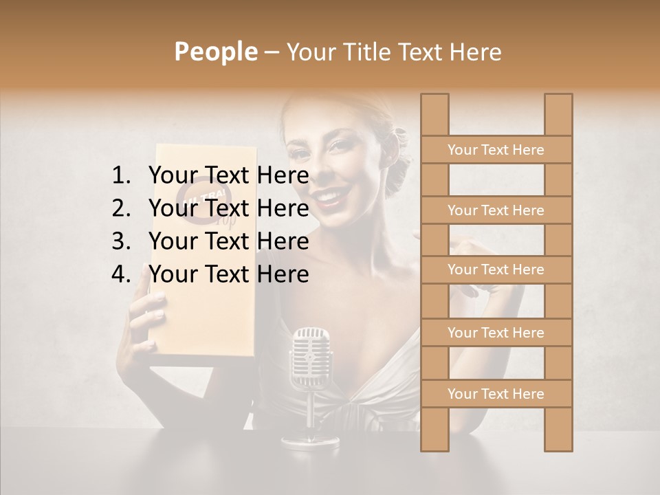 Caucasian Home Shopping Style PowerPoint Template