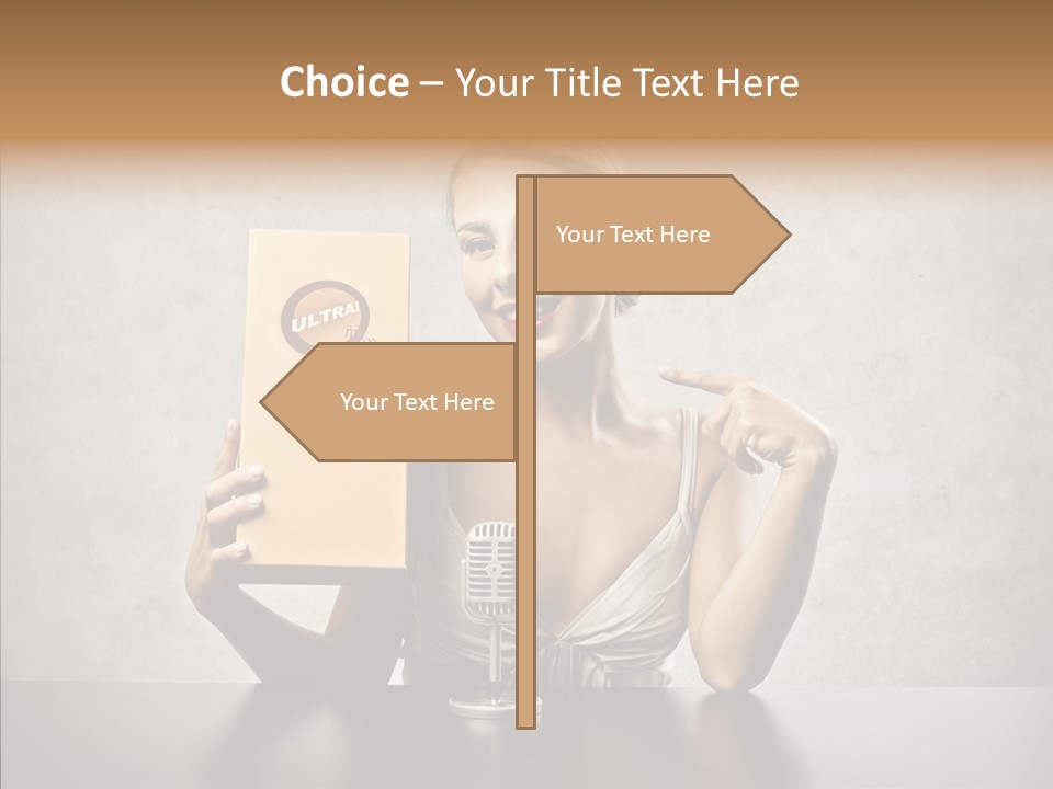 Caucasian Home Shopping Style PowerPoint Template