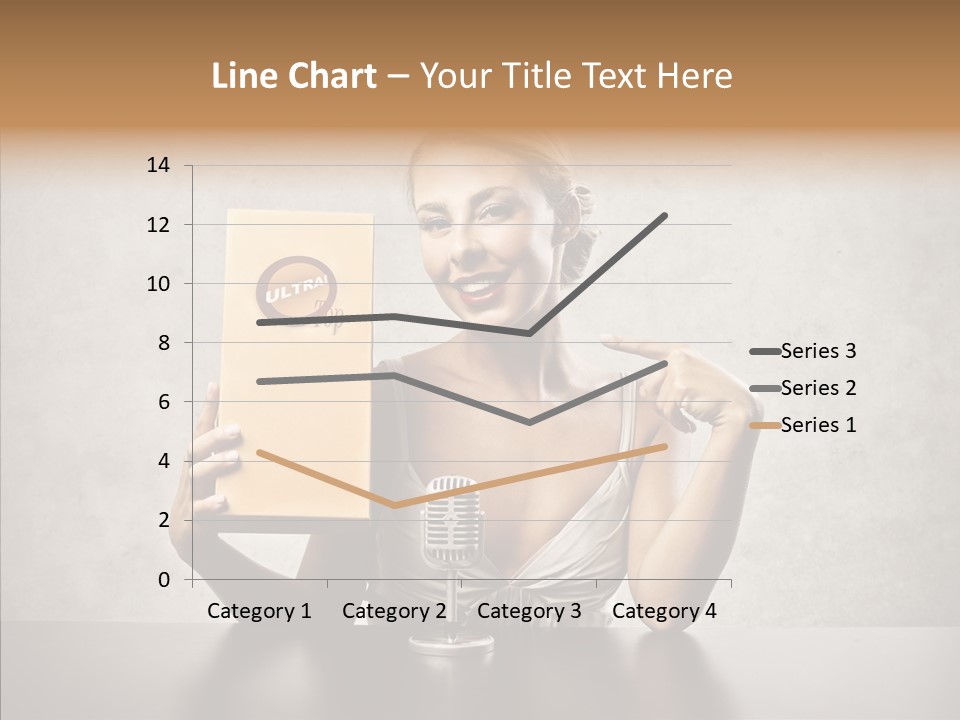 Caucasian Home Shopping Style PowerPoint Template