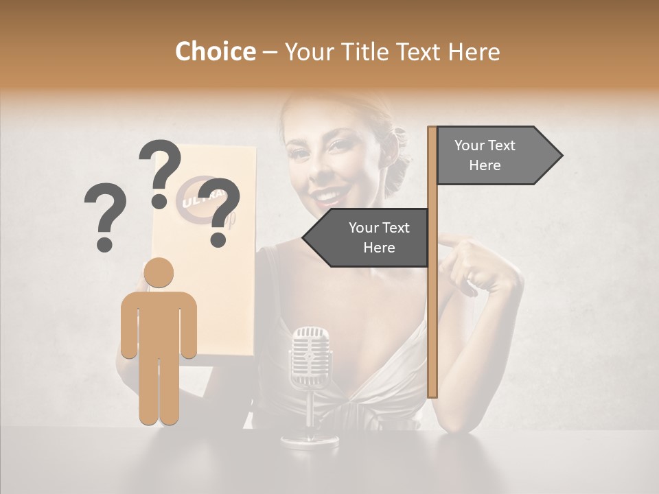 Caucasian Home Shopping Style PowerPoint Template