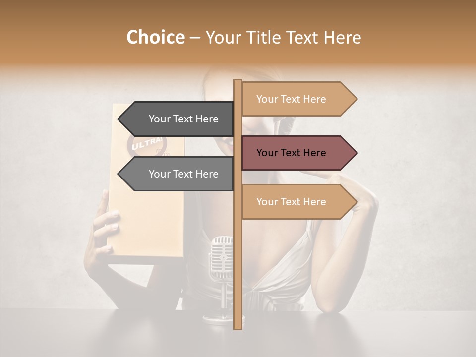 Caucasian Home Shopping Style PowerPoint Template