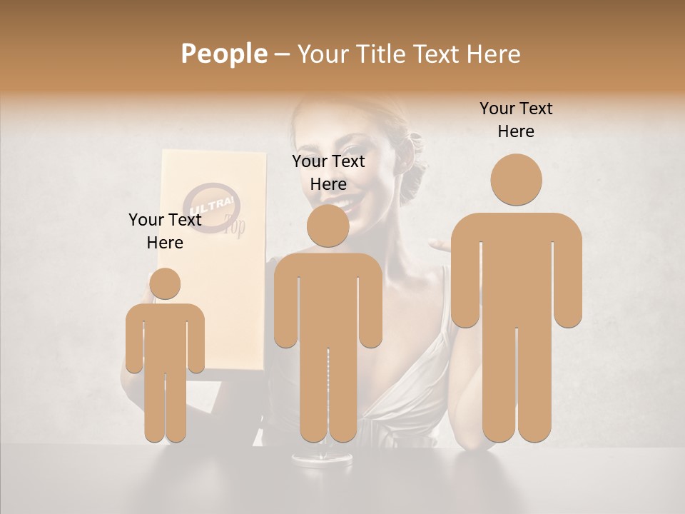 Caucasian Home Shopping Style PowerPoint Template