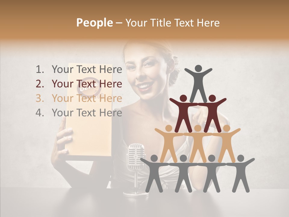 Caucasian Home Shopping Style PowerPoint Template