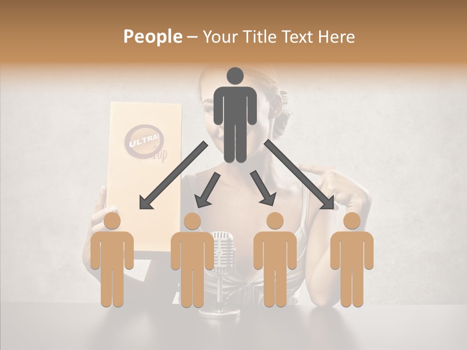 Caucasian Home Shopping Style PowerPoint Template