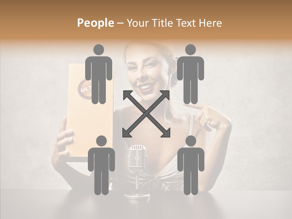 Caucasian Home Shopping Style PowerPoint Template