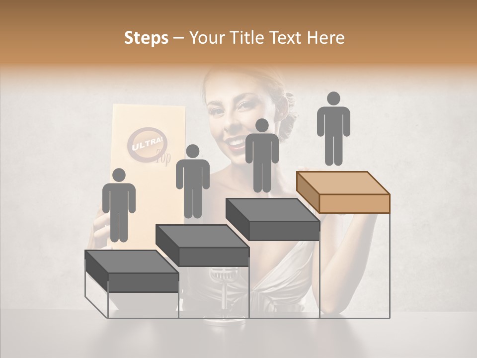 Caucasian Home Shopping Style PowerPoint Template