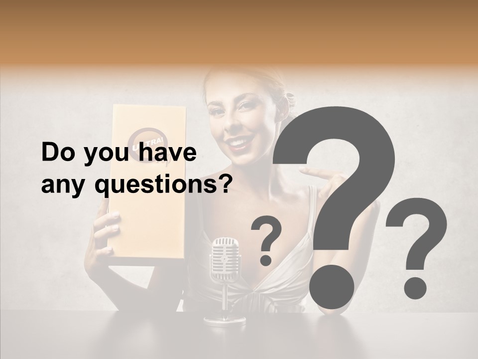 Caucasian Home Shopping Style PowerPoint Template