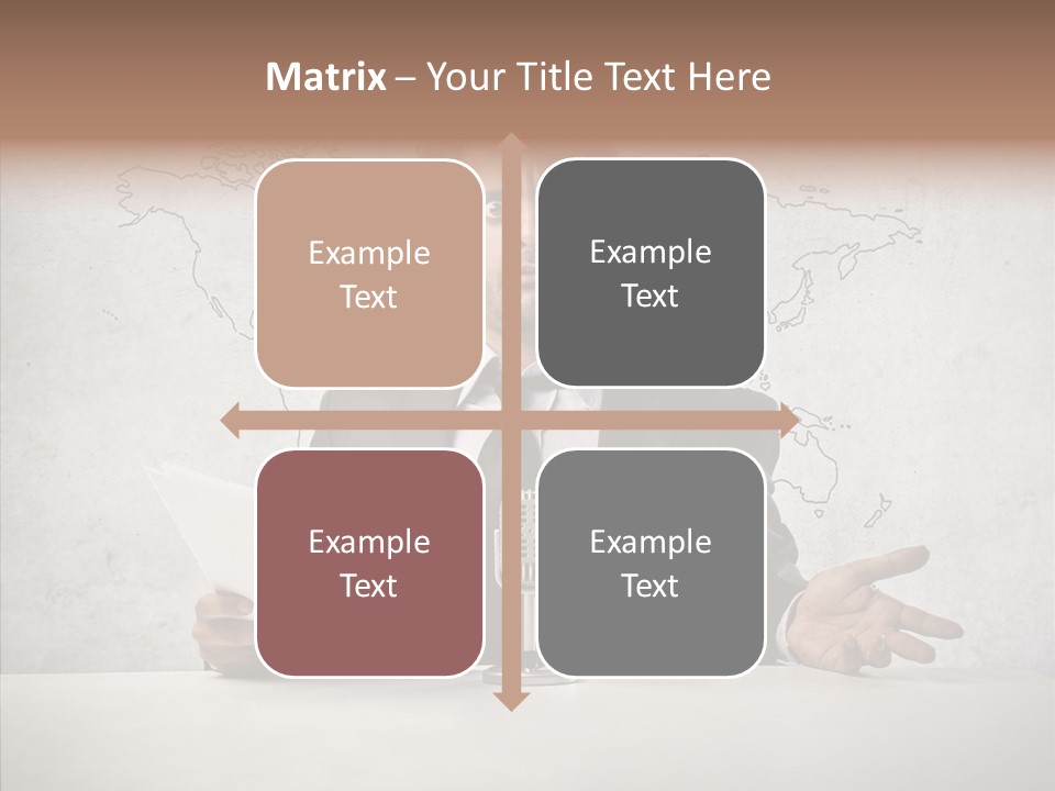 Speak Presenter Table PowerPoint Template