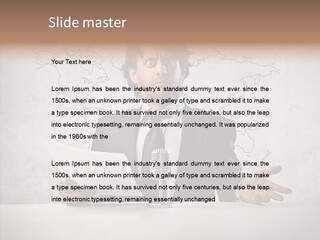 Speak Presenter Table PowerPoint Template