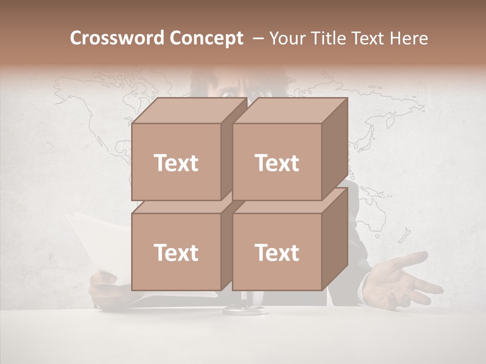 Speak Presenter Table PowerPoint Template
