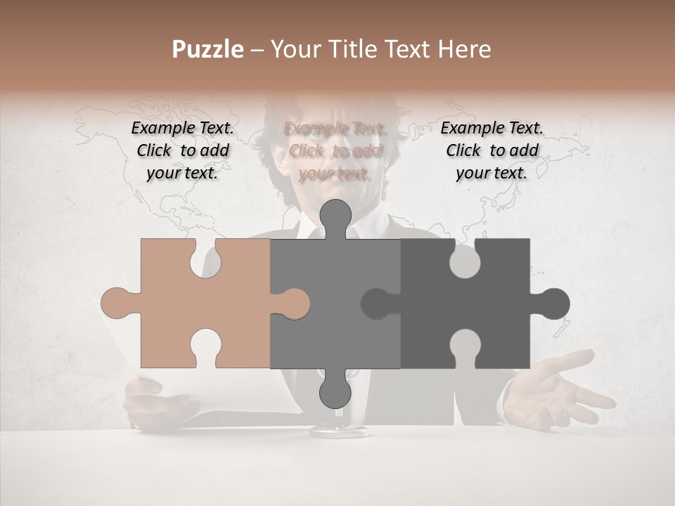 Speak Presenter Table PowerPoint Template