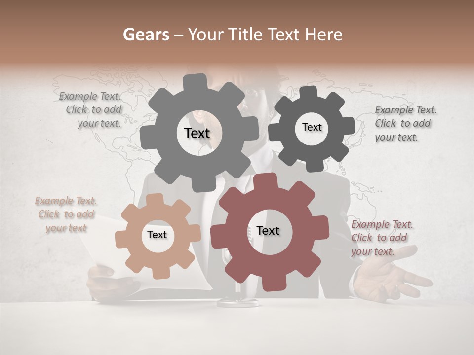 Speak Presenter Table PowerPoint Template