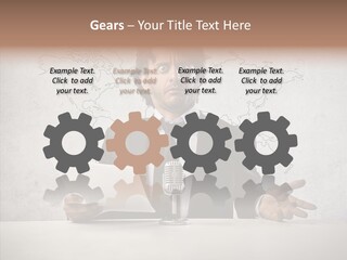 Speak Presenter Table PowerPoint Template