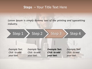 Speak Presenter Table PowerPoint Template