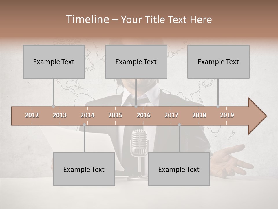 Speak Presenter Table PowerPoint Template