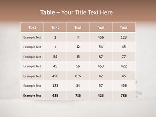 Speak Presenter Table PowerPoint Template