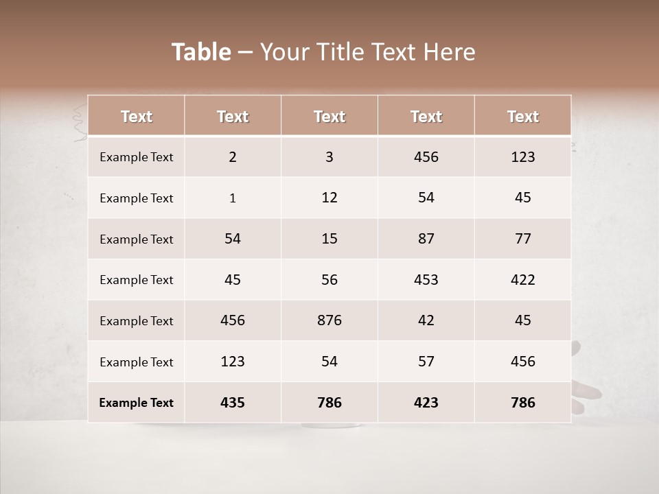 Speak Presenter Table PowerPoint Template